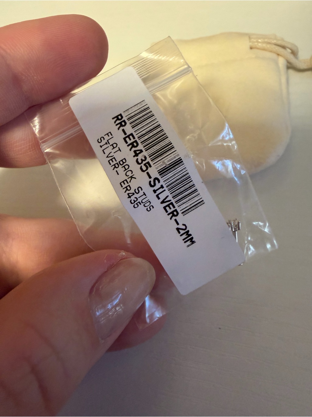 Caitlyn Minimalist Flat Back Earrings — image 2 of 4